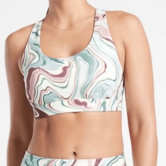 Athleta Other - Athleta Ultimate Printed Sports Bra Size 1X D-DD